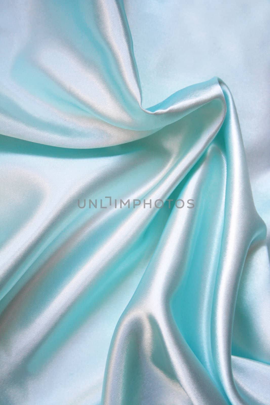 Smooth elegant blue silk can use as background 