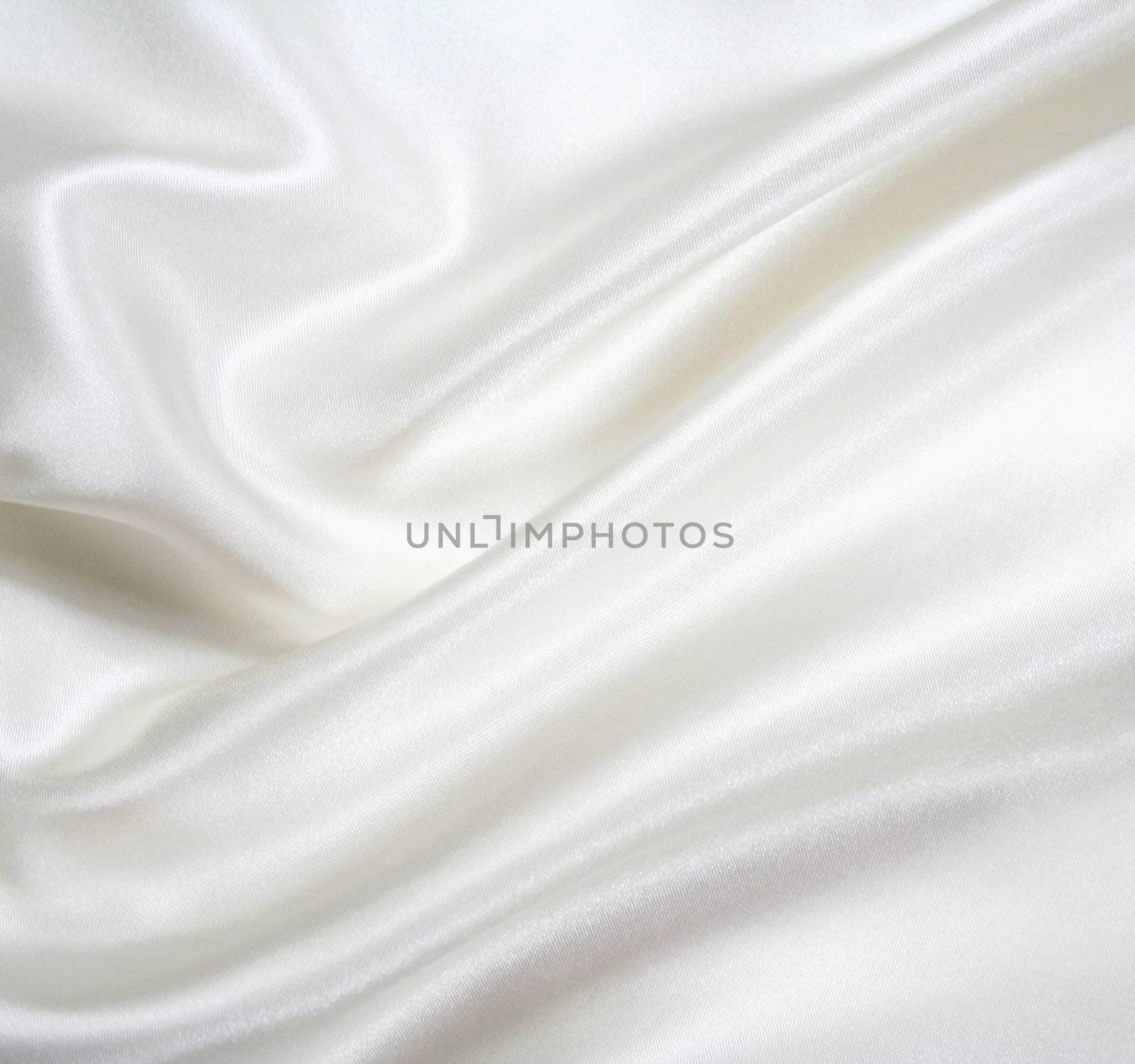 Smooth elegant white silk can use as background