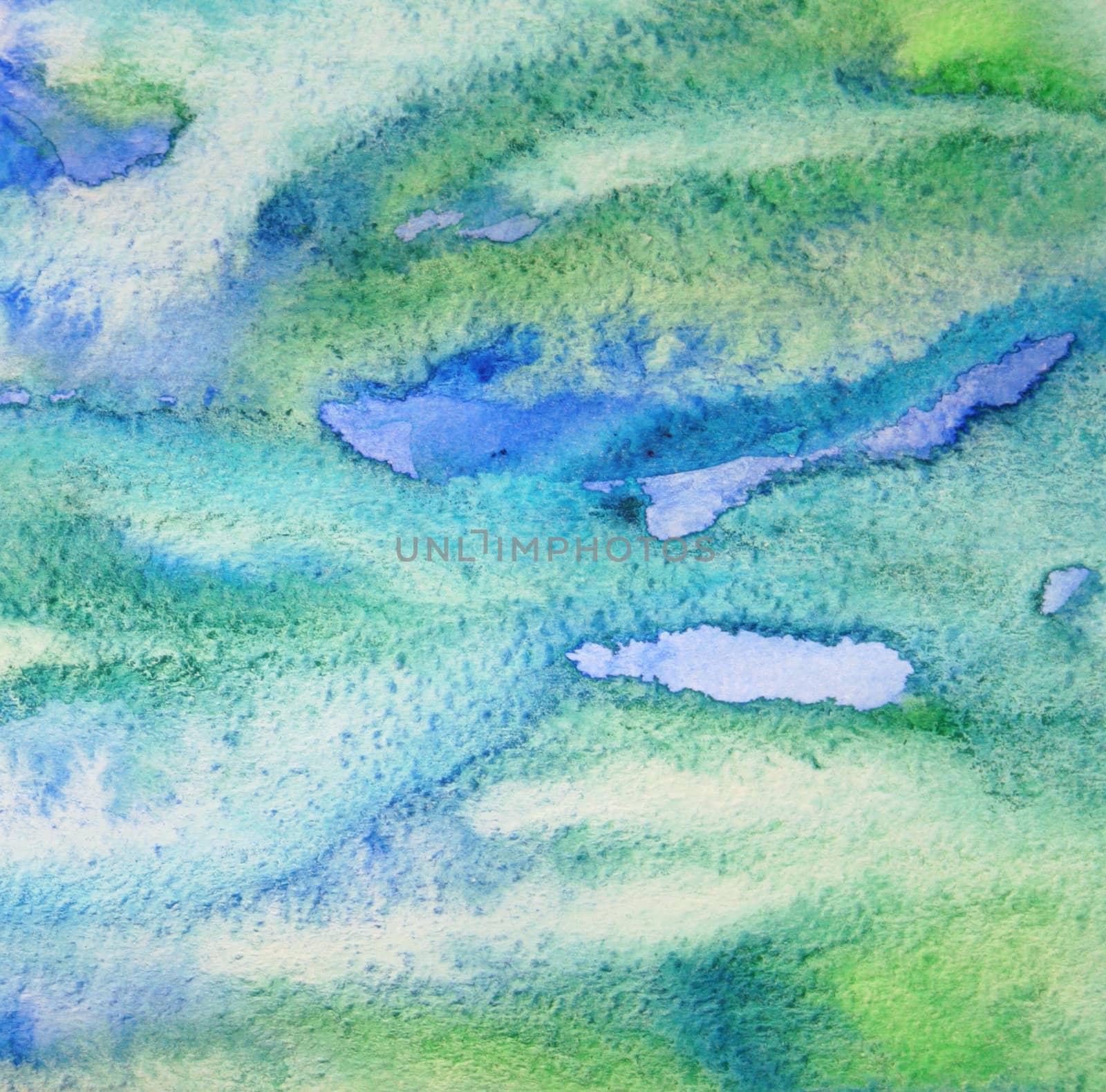 Abstract watercolor grunge background with colorful different layers on paper texture 
