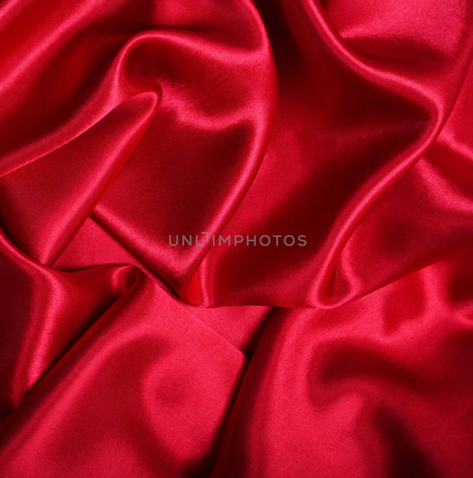 Smooth elegant red silk can use as background 