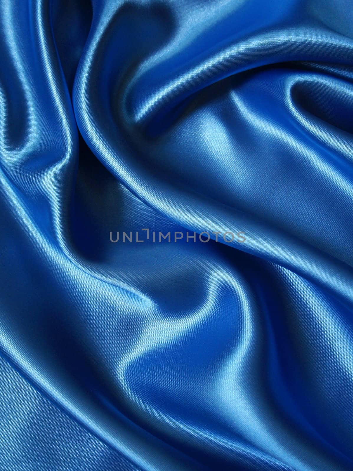 Smooth elegant blue silk can use as background