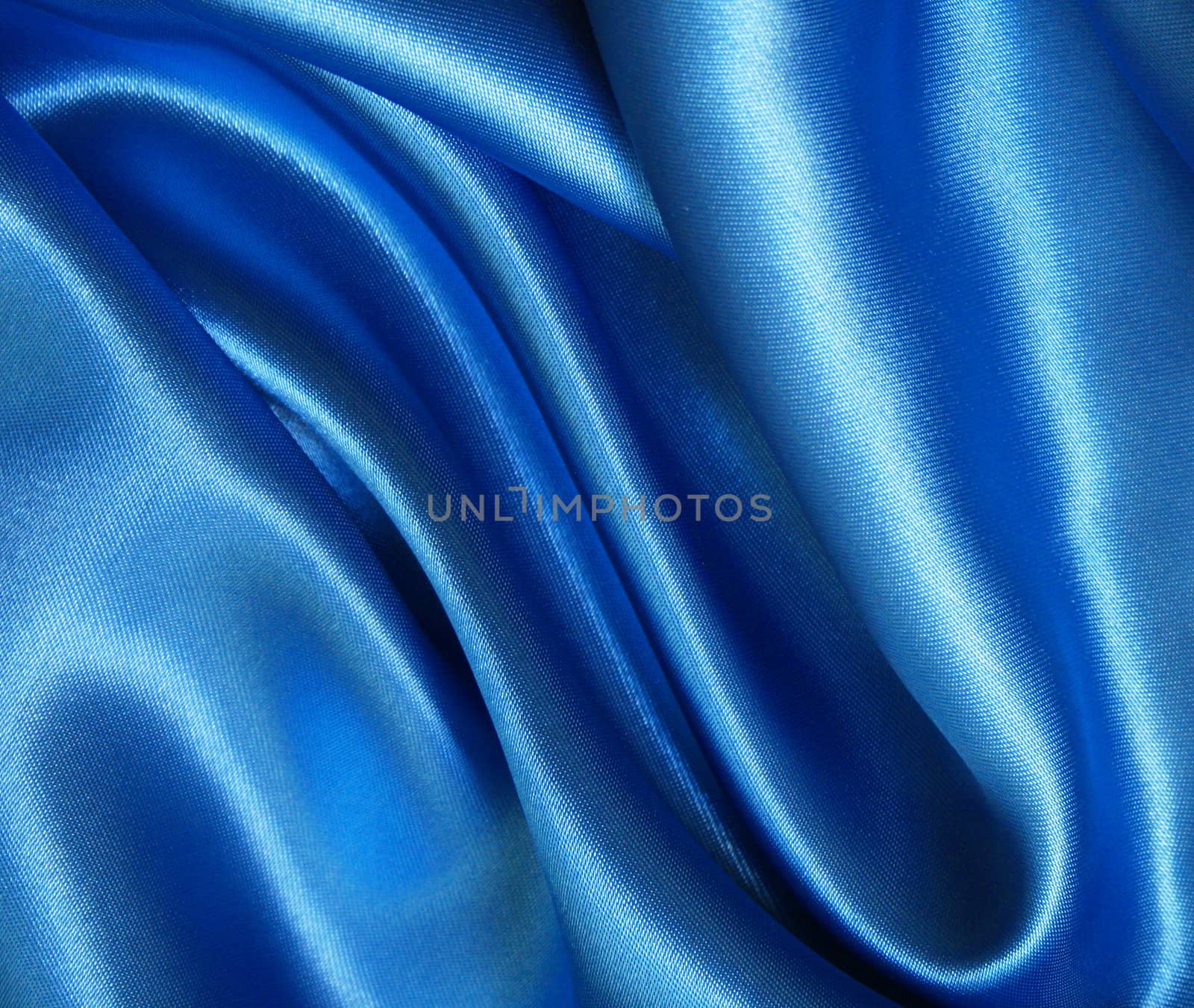 Smooth elegant blue silk