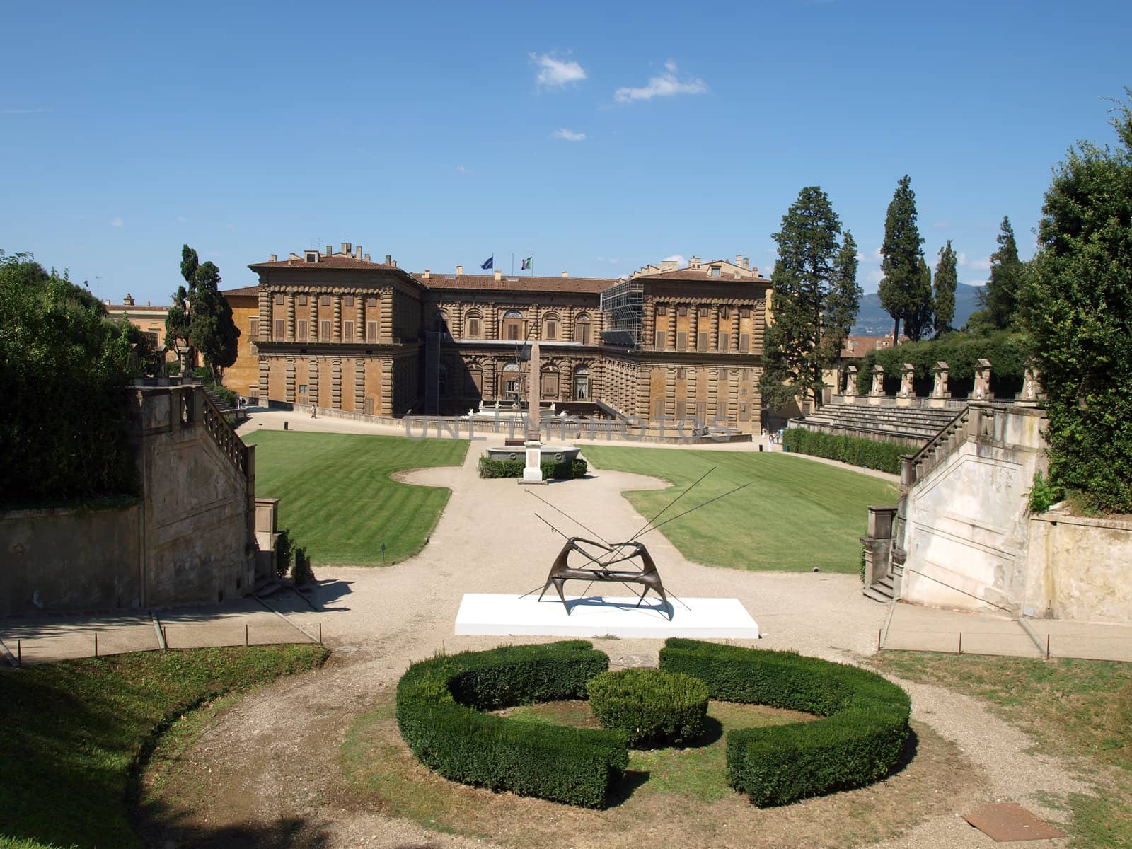 Boboli Gardens Amphitheatre and palazzo Pitti - Florence, Tuscany
