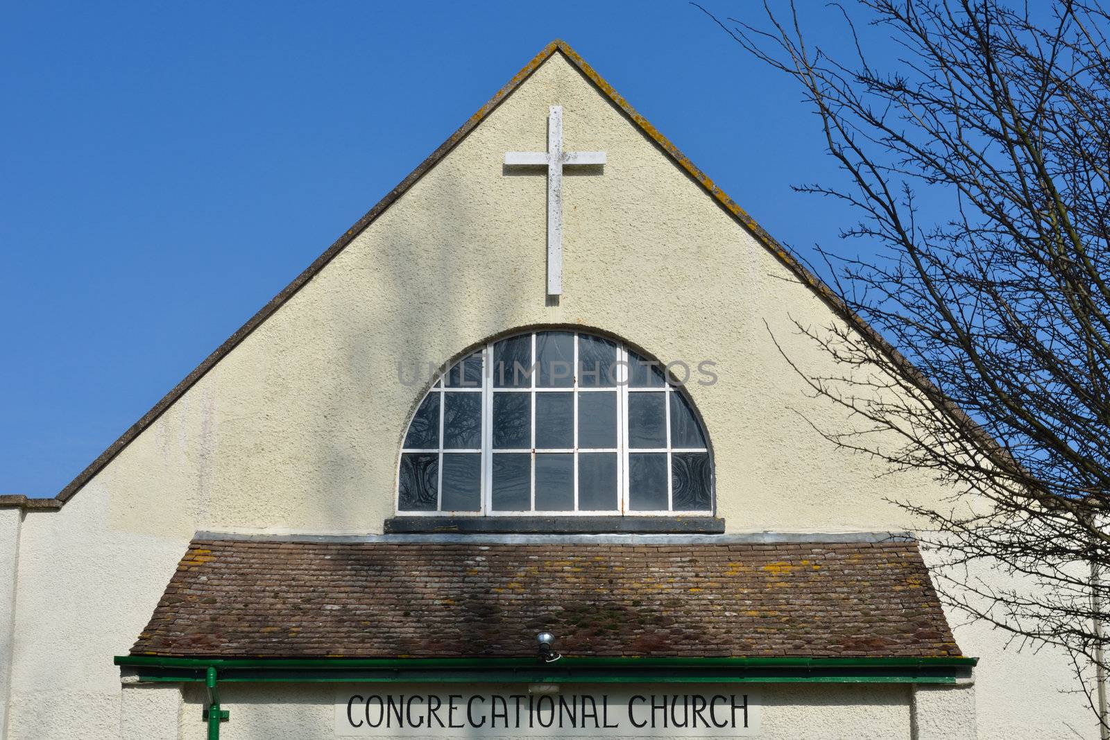 Roof of congregational church