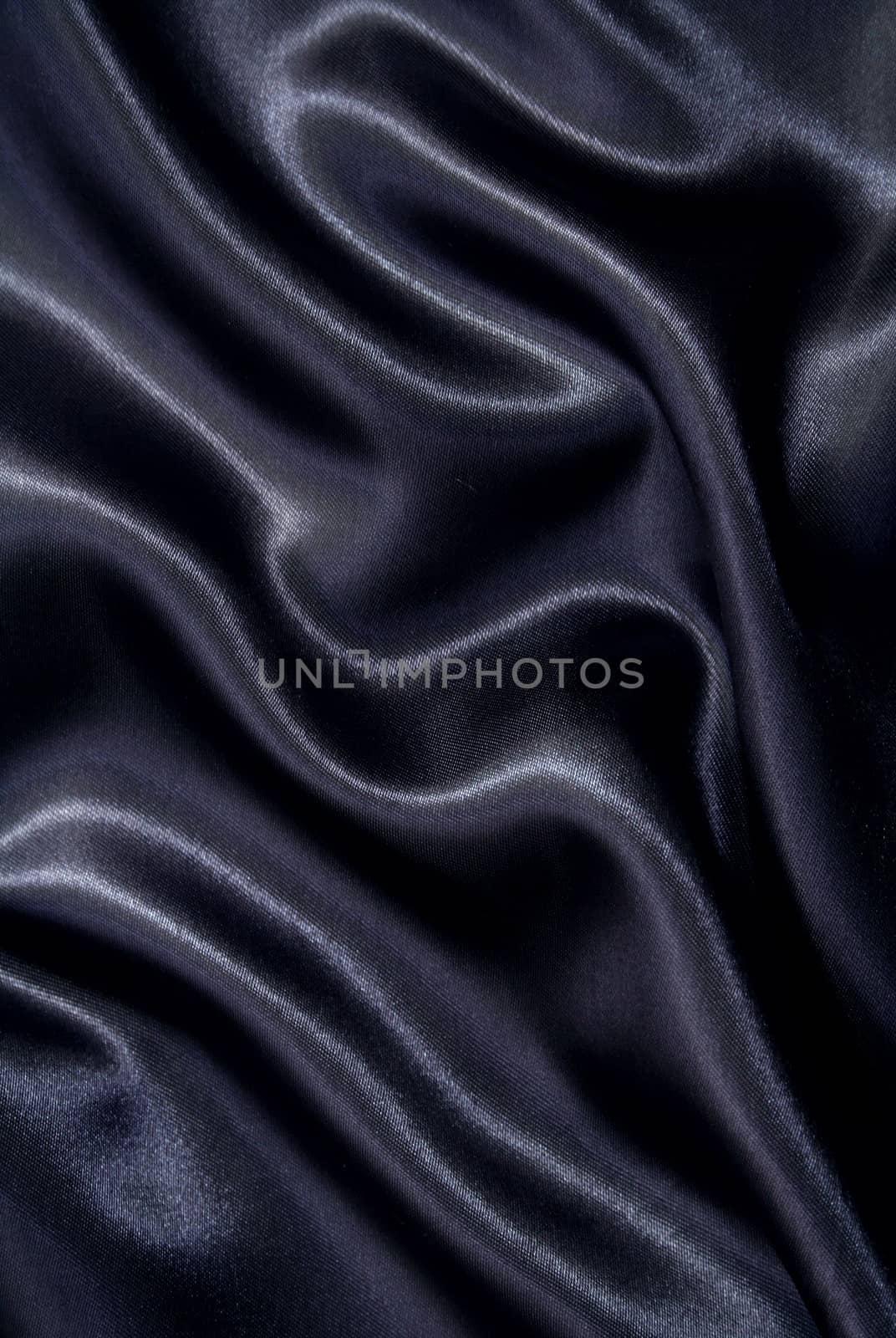 Smooth elegant black silk can use as background

