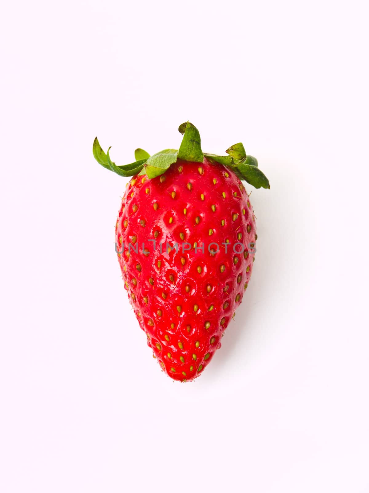 Fresh strawberry Isolated on white background by gururugu