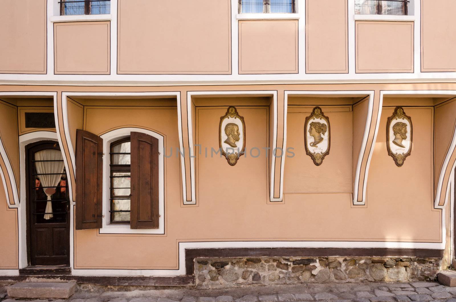 Old pharmacy house in the old town of Plovdiv, Bulgaria by velislava