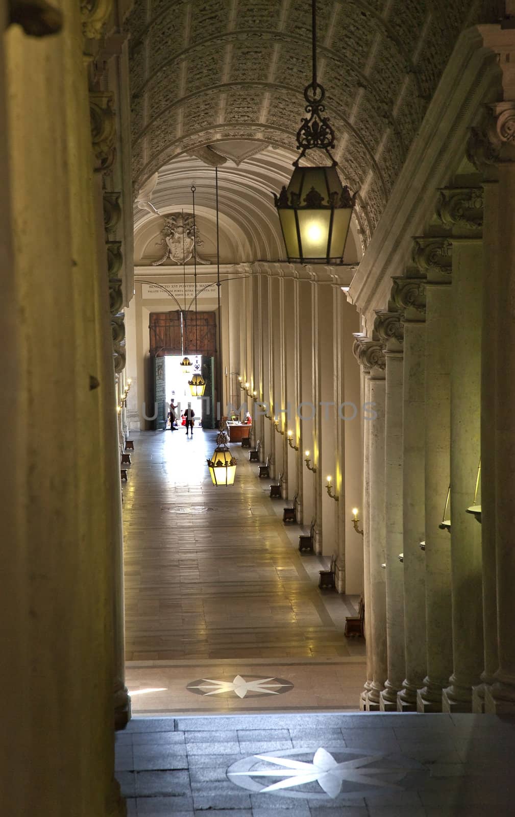 Vatican Passageway From Pope's Office Rome Italy by bill_perry