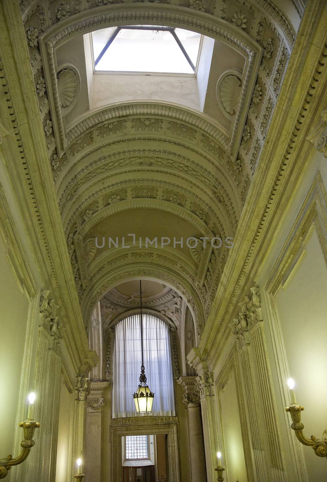 Vatican Passageway Outside Sistine Chapel Rome Italy by bill_perry