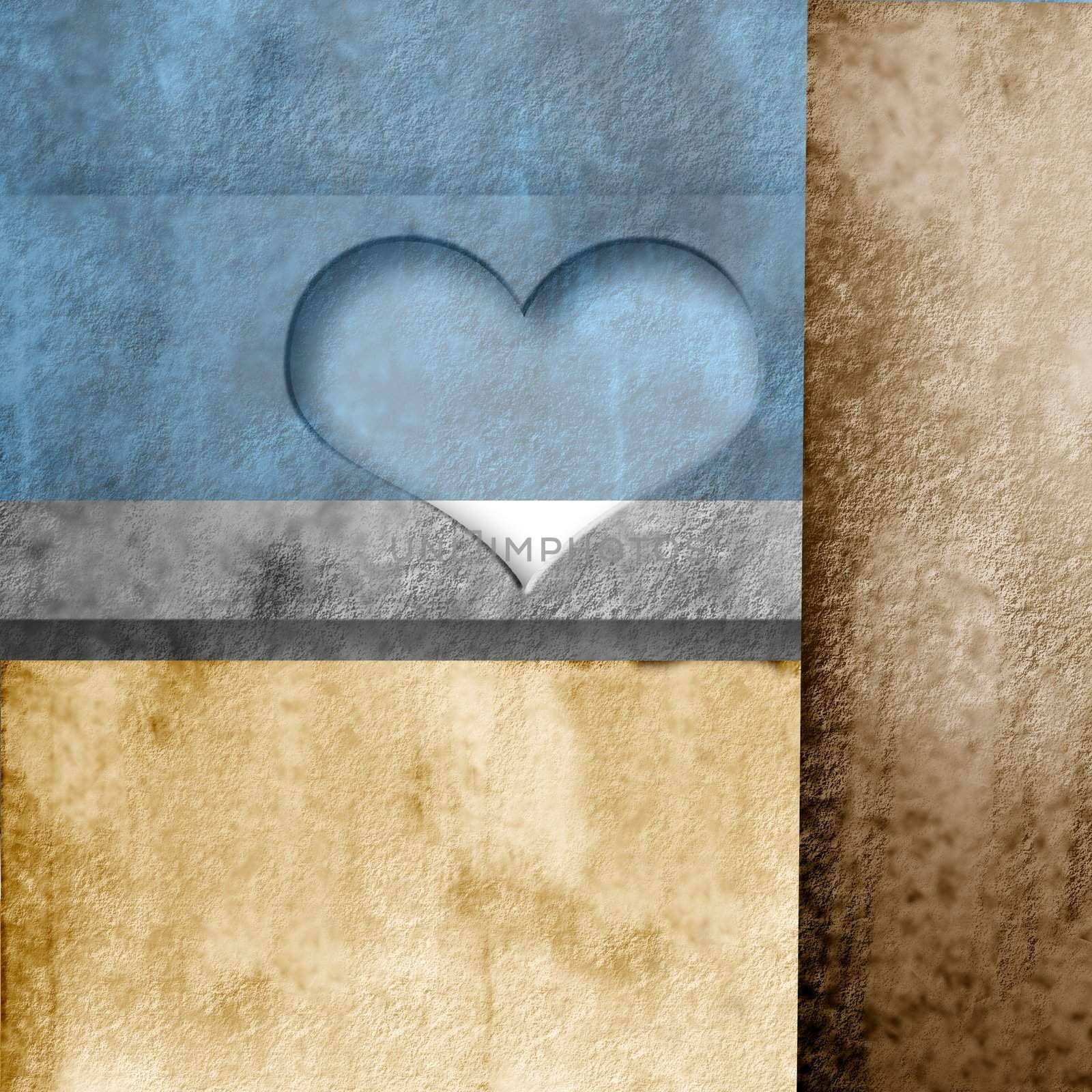 album background colored paper and heart