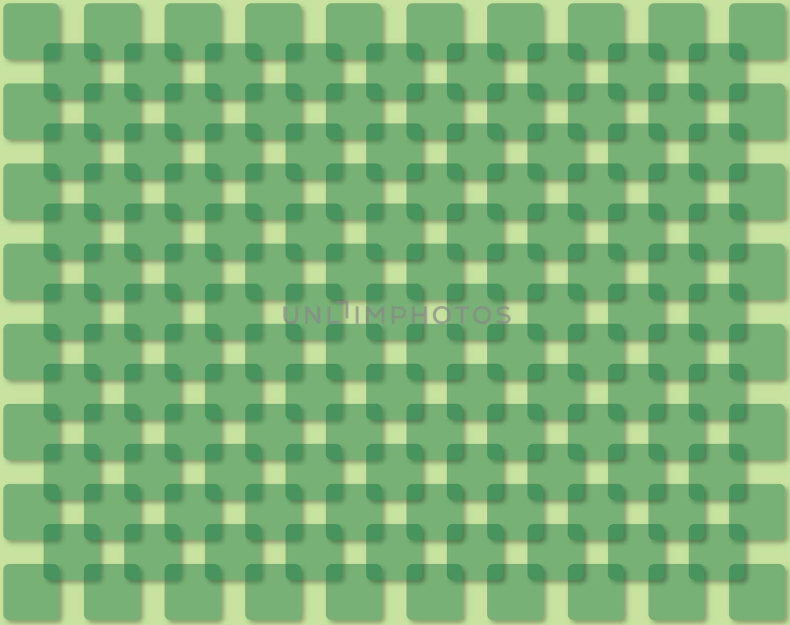 abstract background of squares with rounded corners green