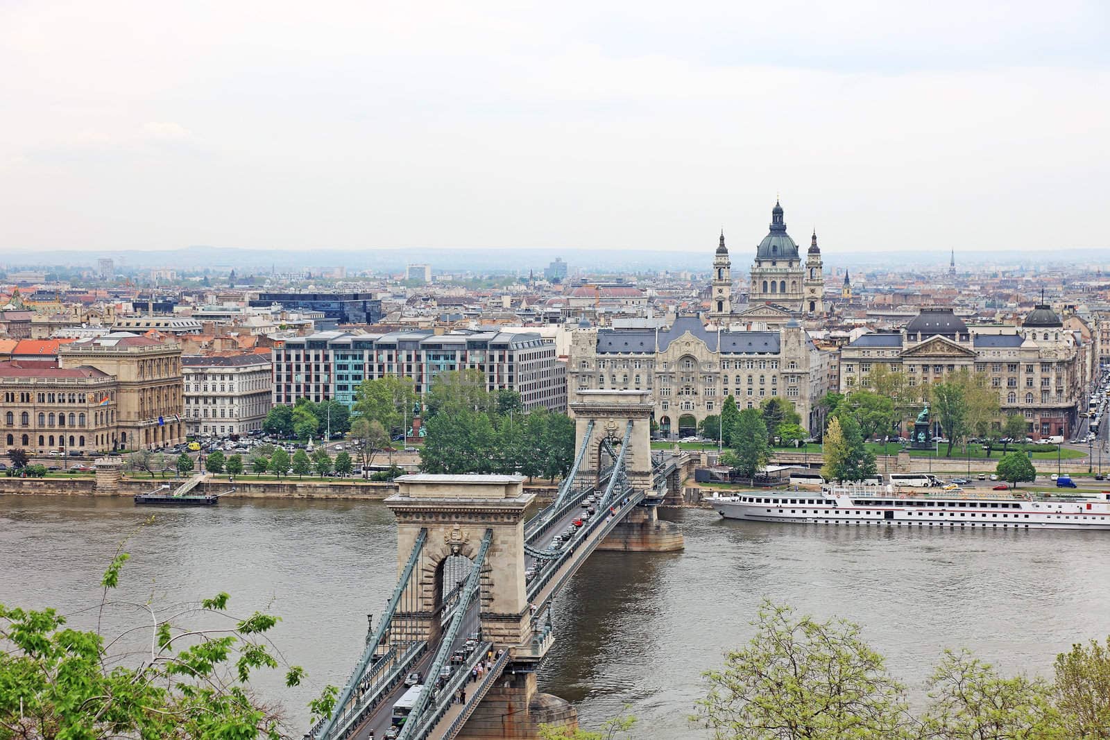 Cityscape of Budapest, capital of Hungary. by borodaev