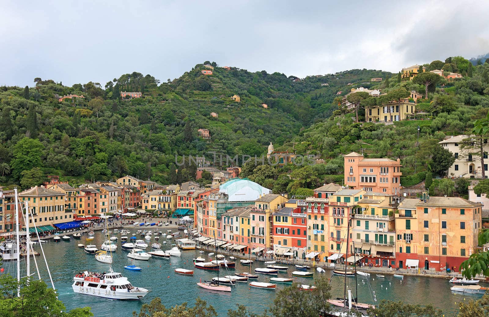 World famous Portofino village, Italy. by borodaev