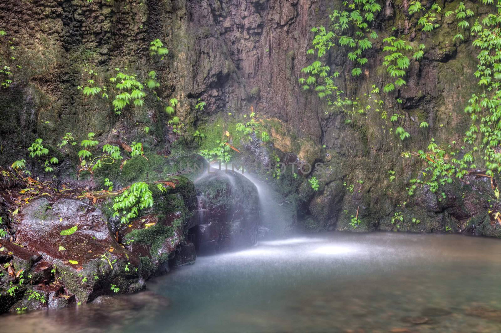 Git Git waterall, Bali island, Indonesia. HDR photography.