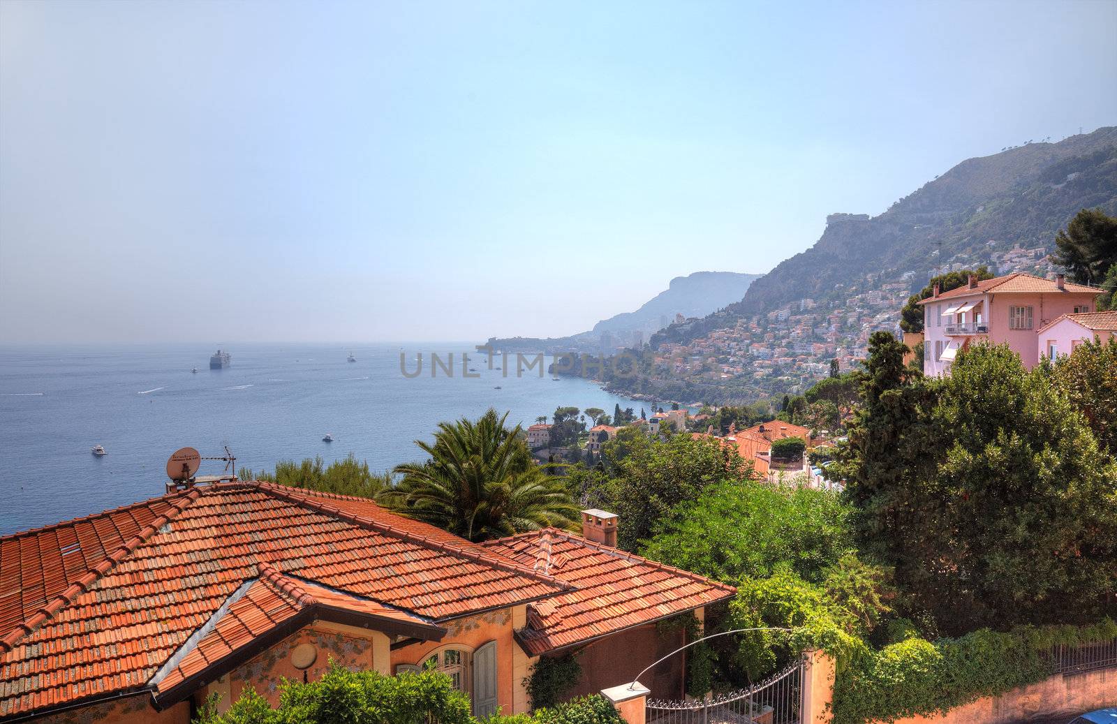 Cap Martin and Monaco summer landscape, Europe. by borodaev