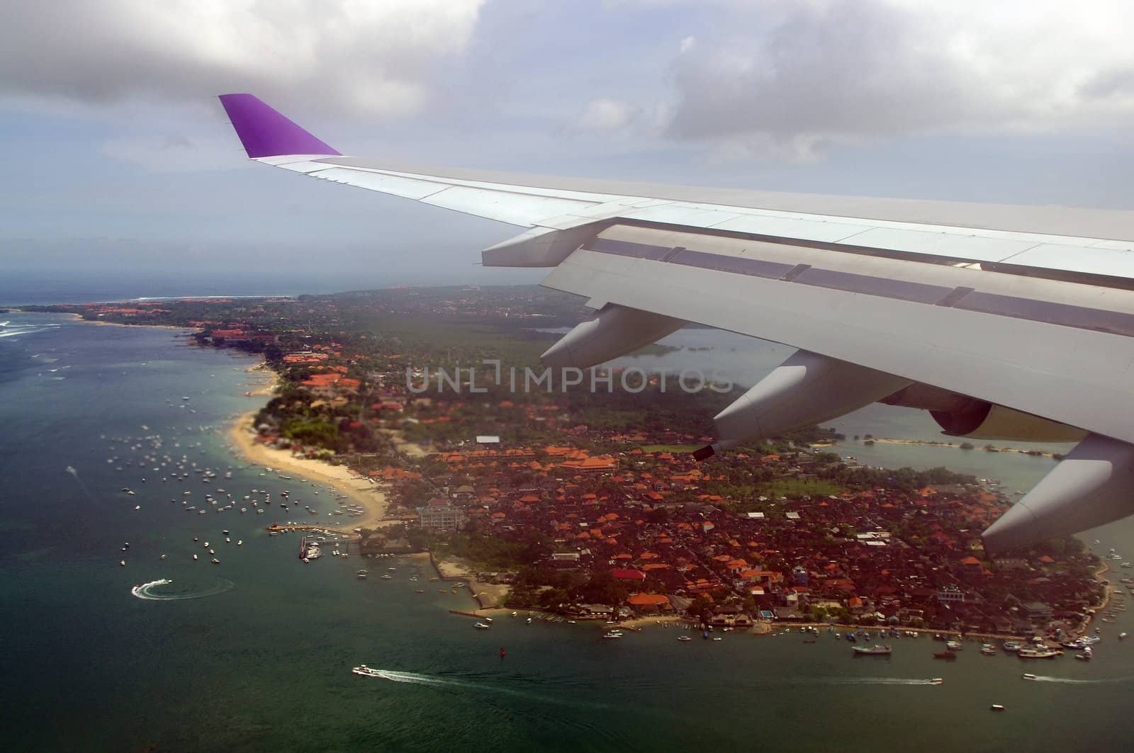 Flying over Bali by Komar