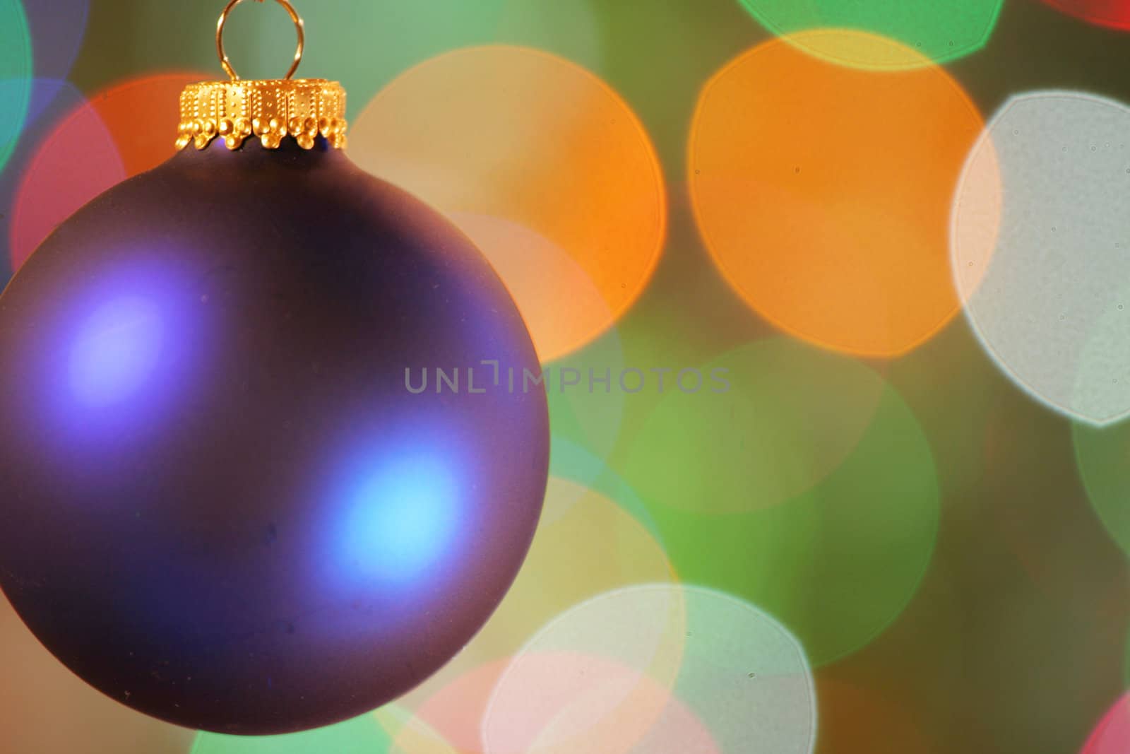 Blue frosted Christmas ornament by jarenwicklund