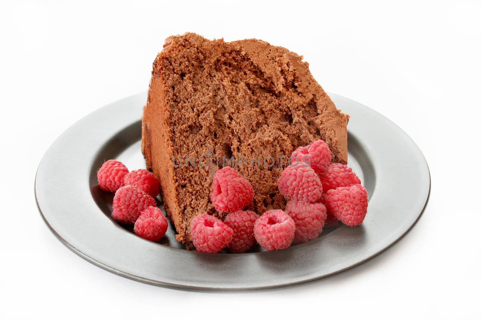 Chocolate Cake and Raspberries by thephotoguy