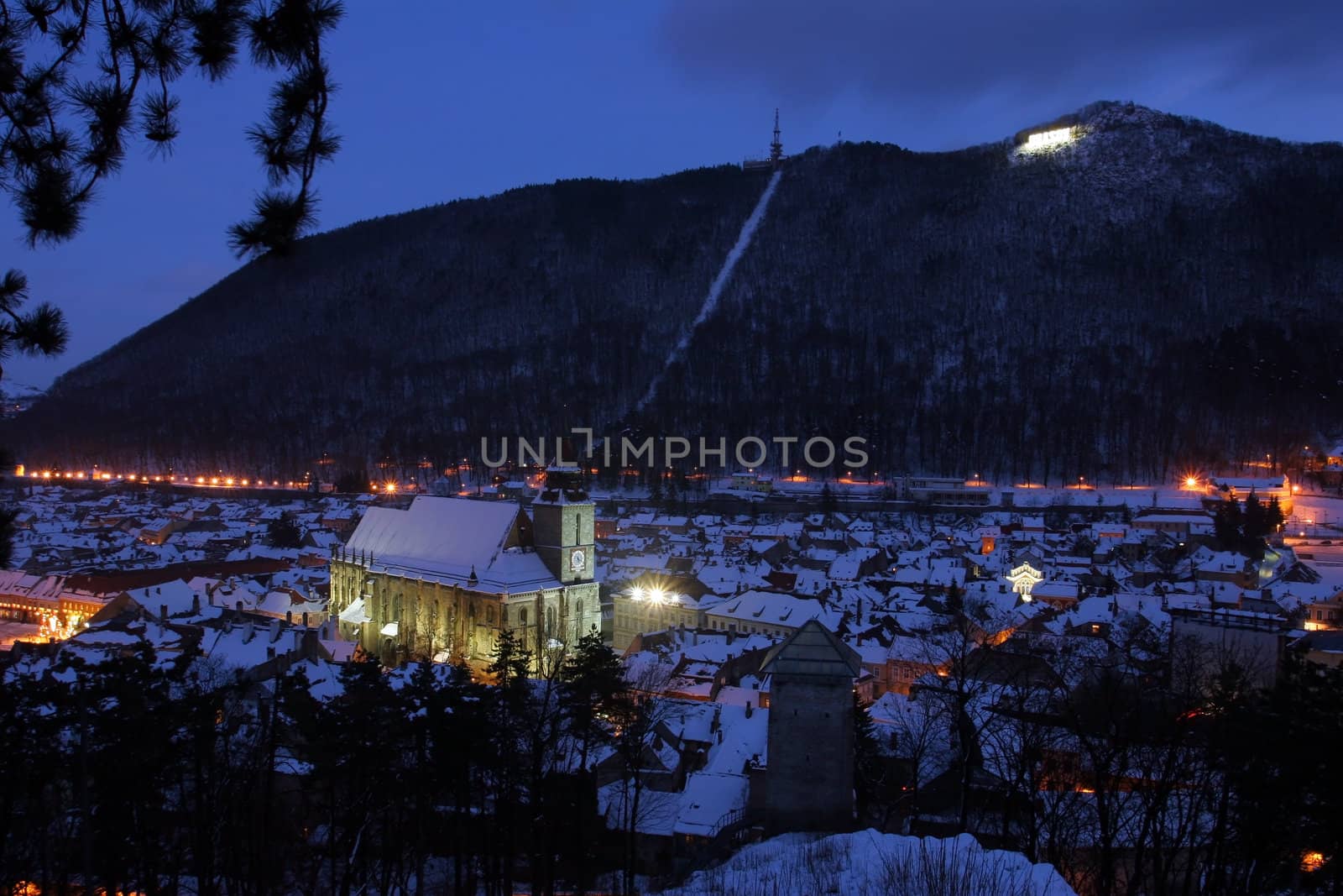 Brasov old city view