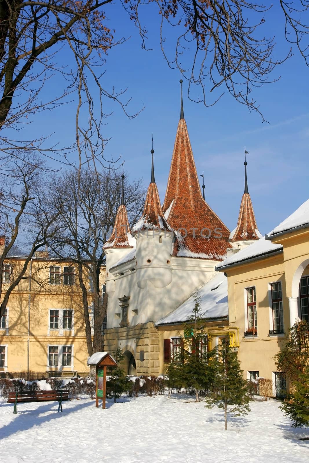 St. Ecatherina Tower - old city gate from Brasov, Romania