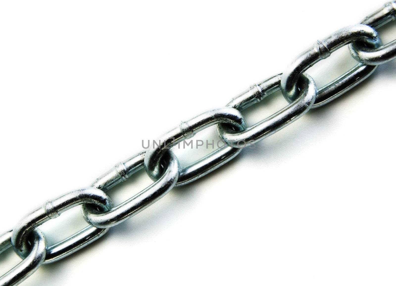 Chain Links on a 100% White Background