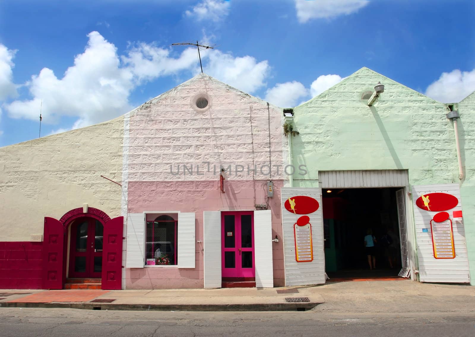 Colored houses from Barbados