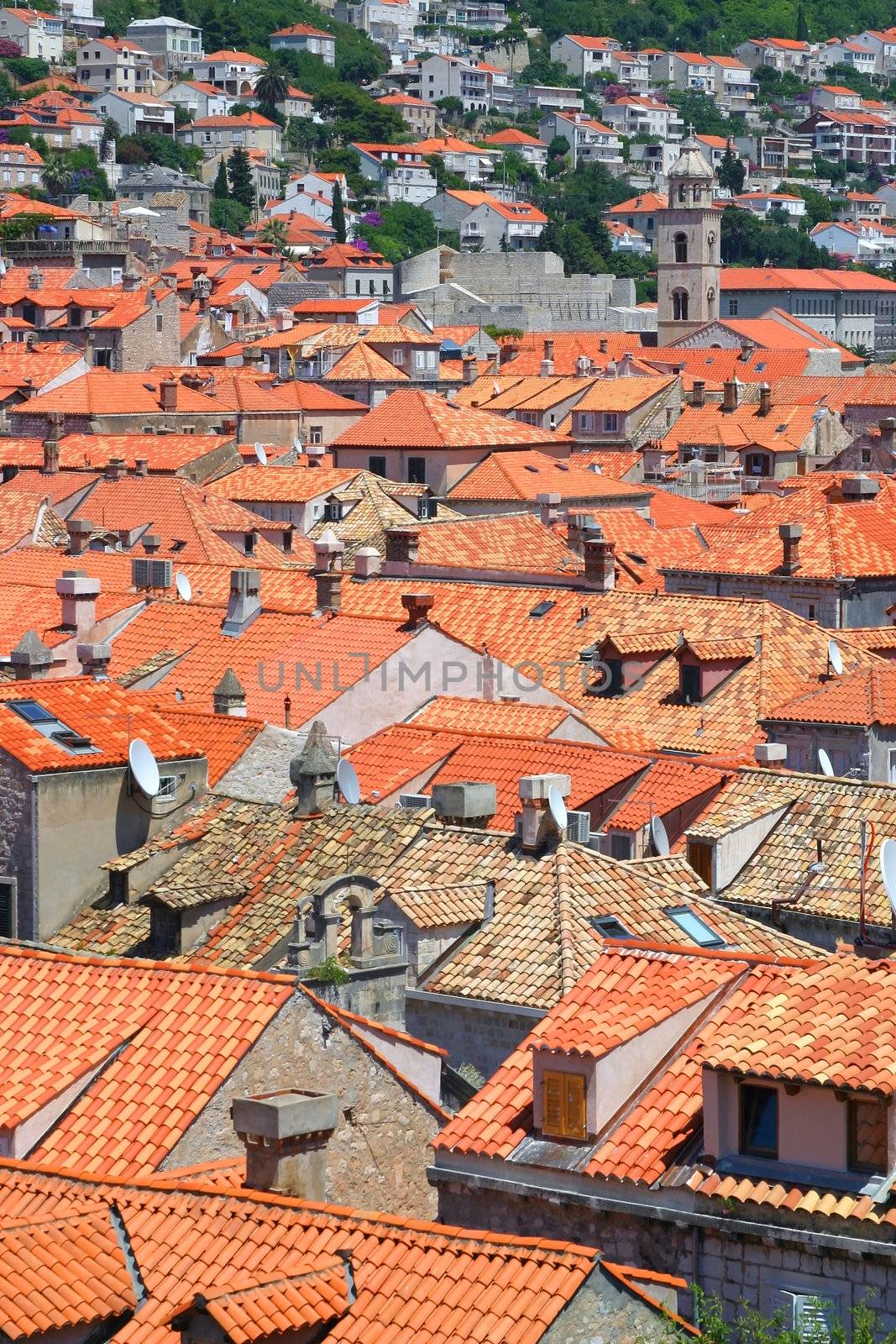 Rooftops from old Dubrovnik