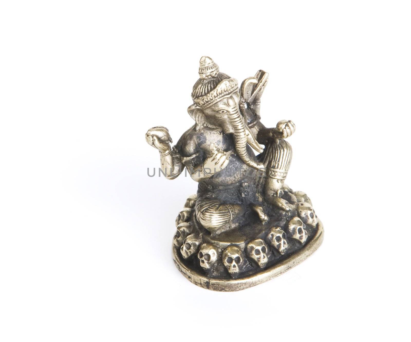 Ganesh on a White Background by Creatista