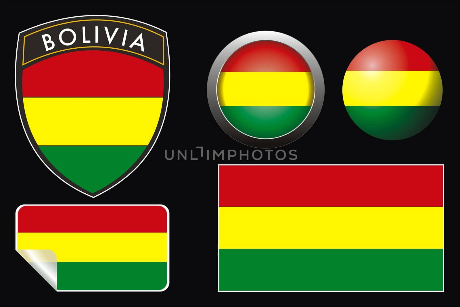 bolivia grest flag with web button and label