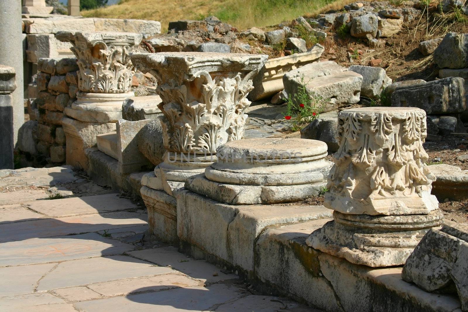 Columns heads from Ephesus