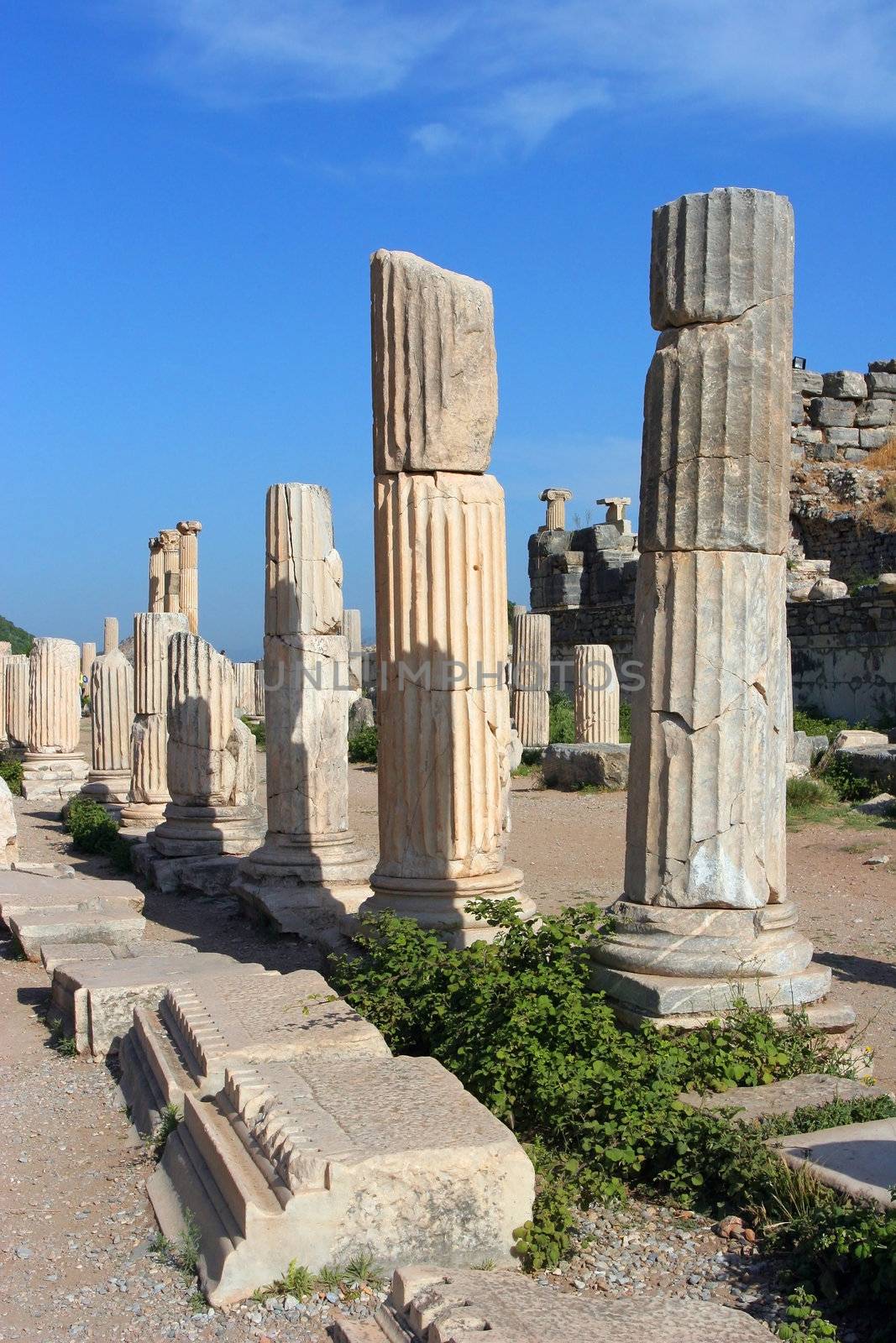 Columns ruin from Ephesus