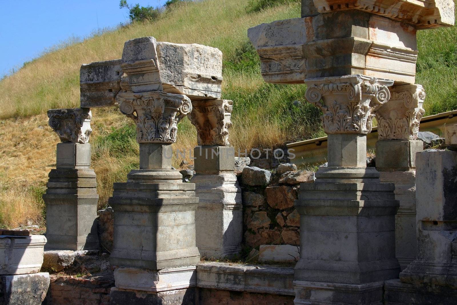Columns ruin from Ephesus