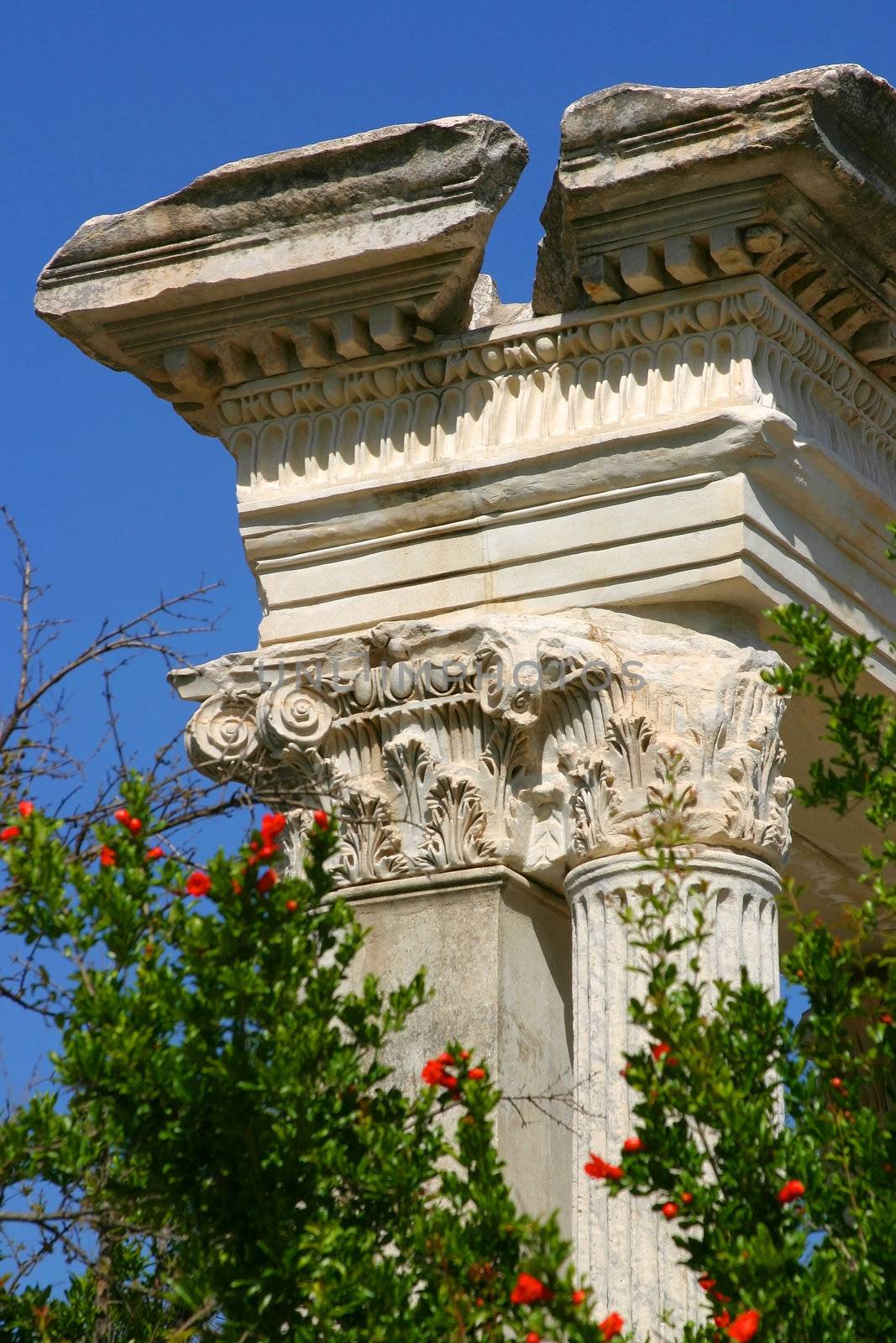 Hadrian's gate at ancient Roman city of Ephesus, Turkey