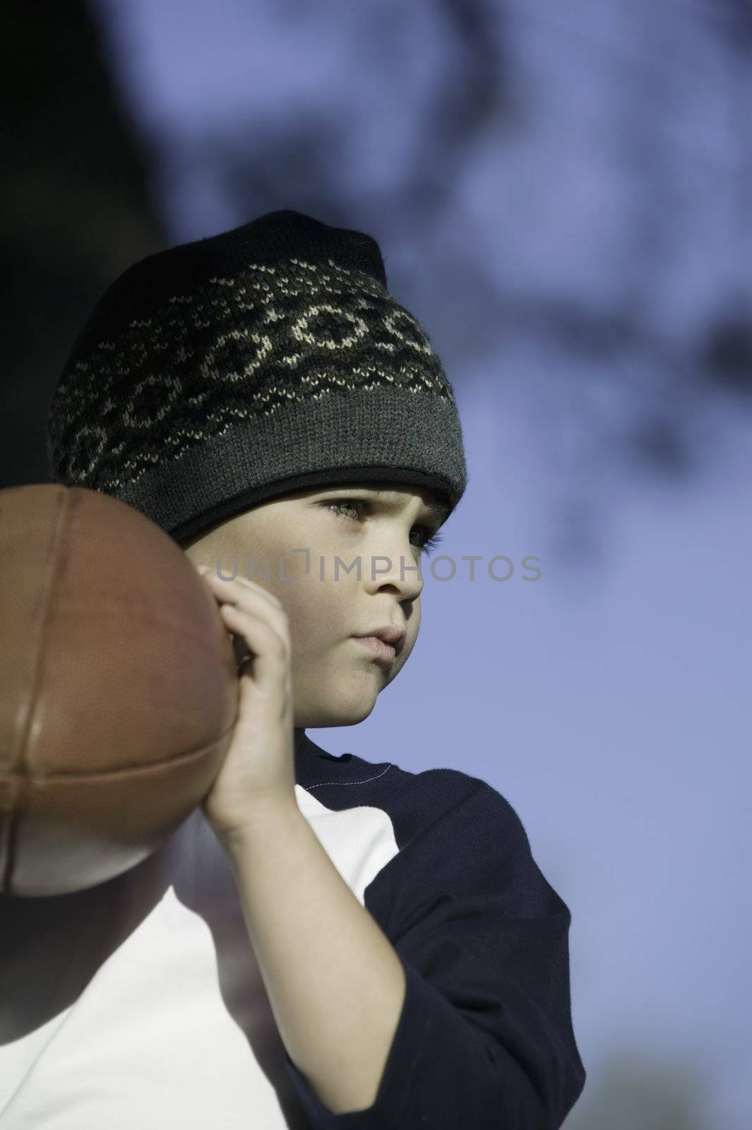 Young Boy with Football