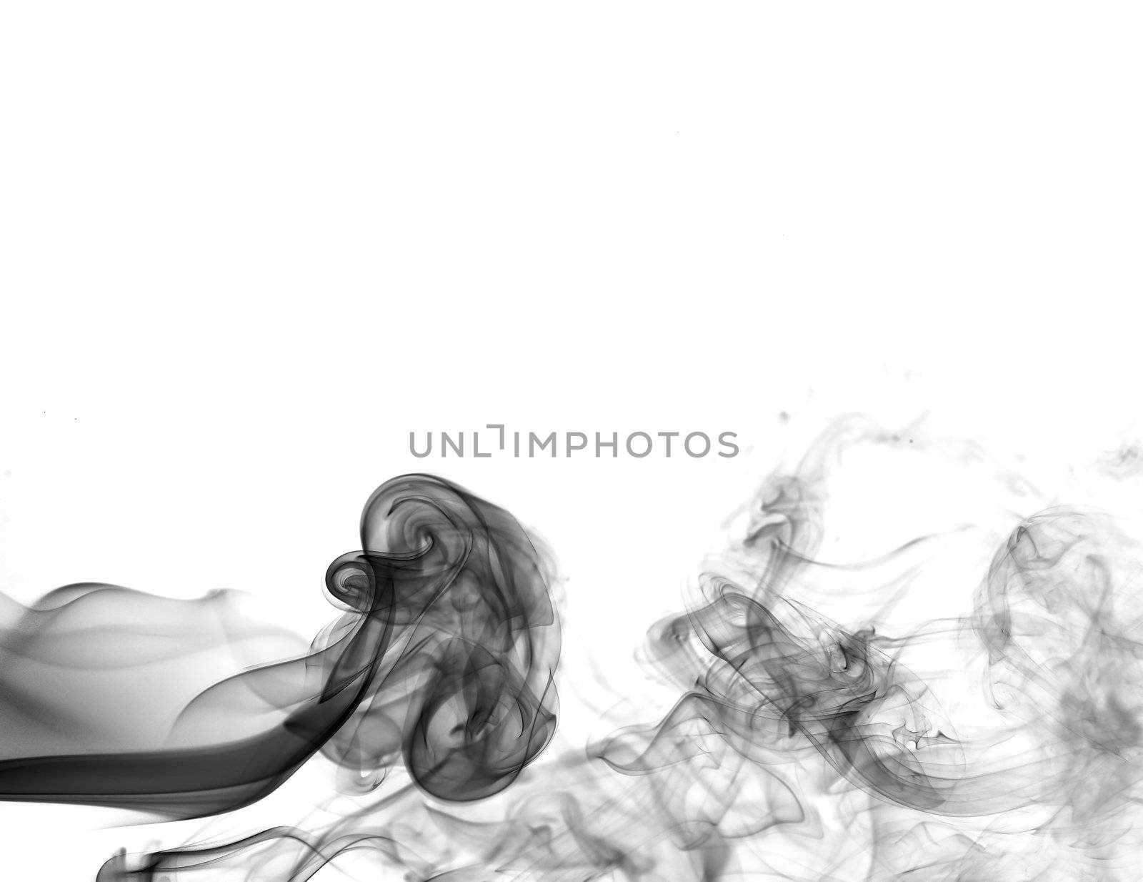abstract smoke shot in white