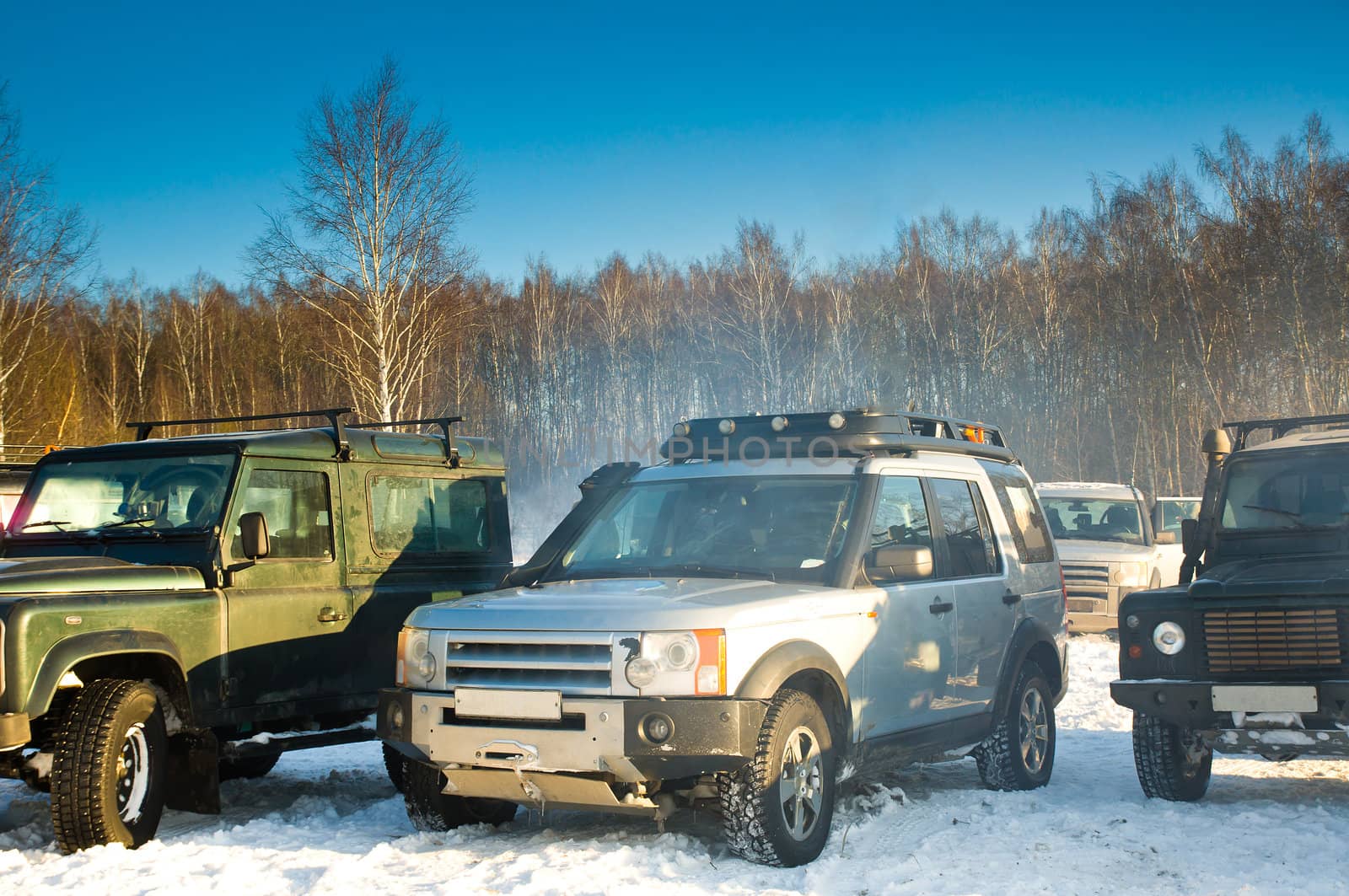 SUV on a Russian winter by nikolaydenisov