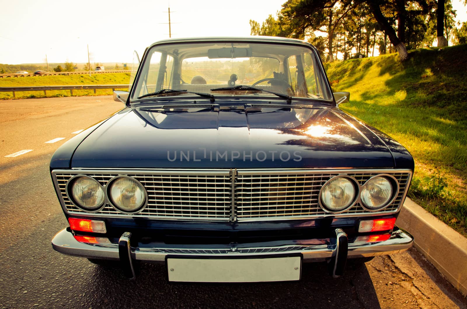 Old Soviet car Lada 1600 (1300) (front view)