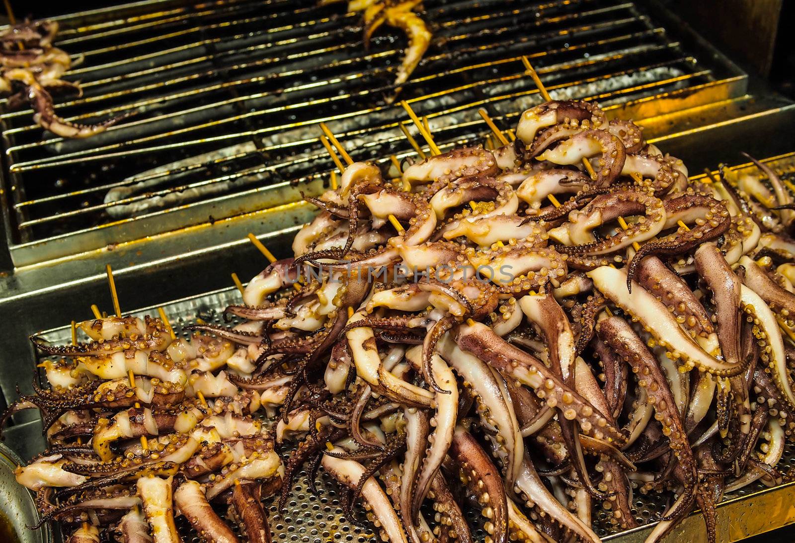 Grilled squid