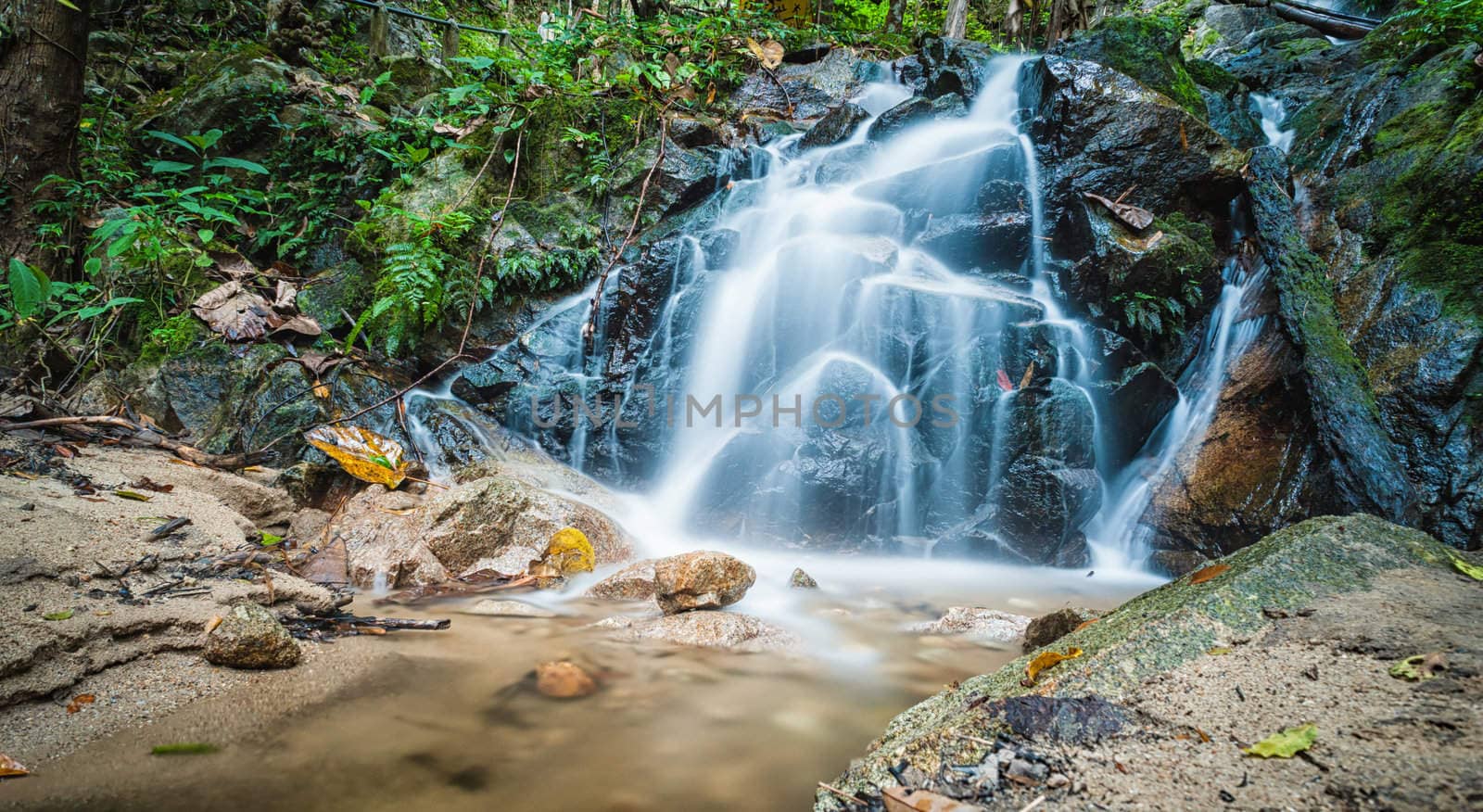 maekumpong waterfall in thailand by moggara12