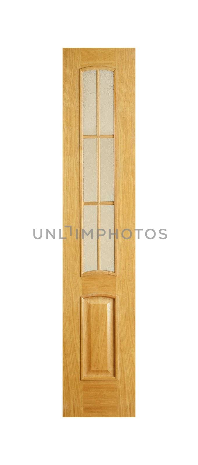 Common house interior door isolated on white background