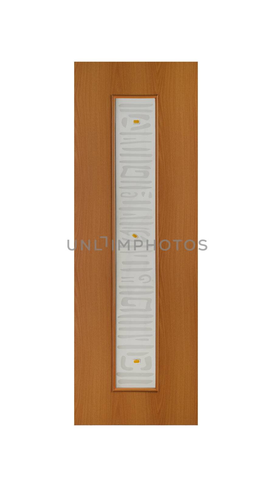 Common house interior door isolated on white background