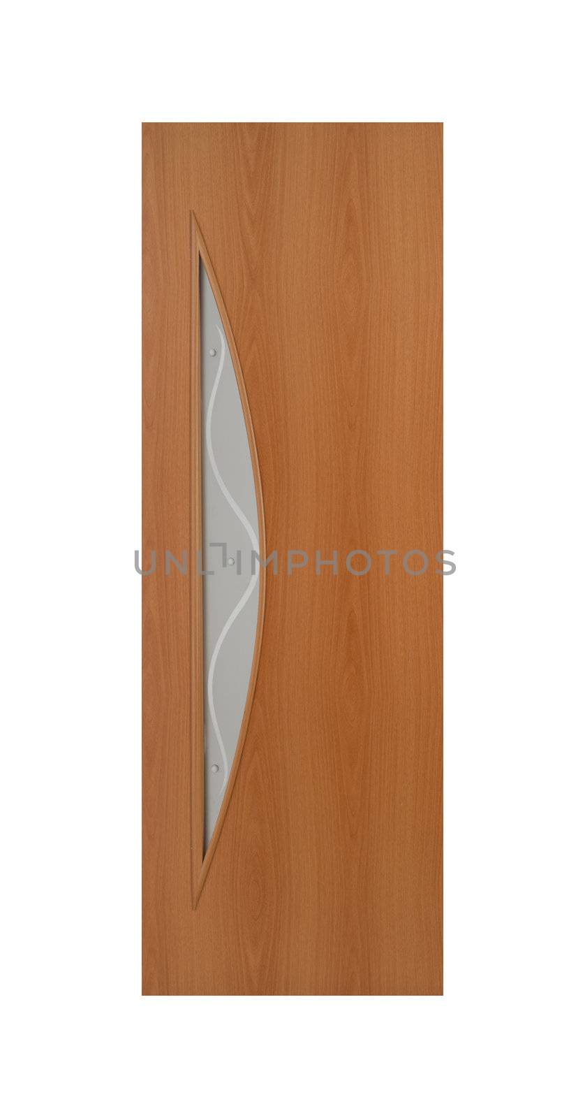 Common house interior door isolated on white background