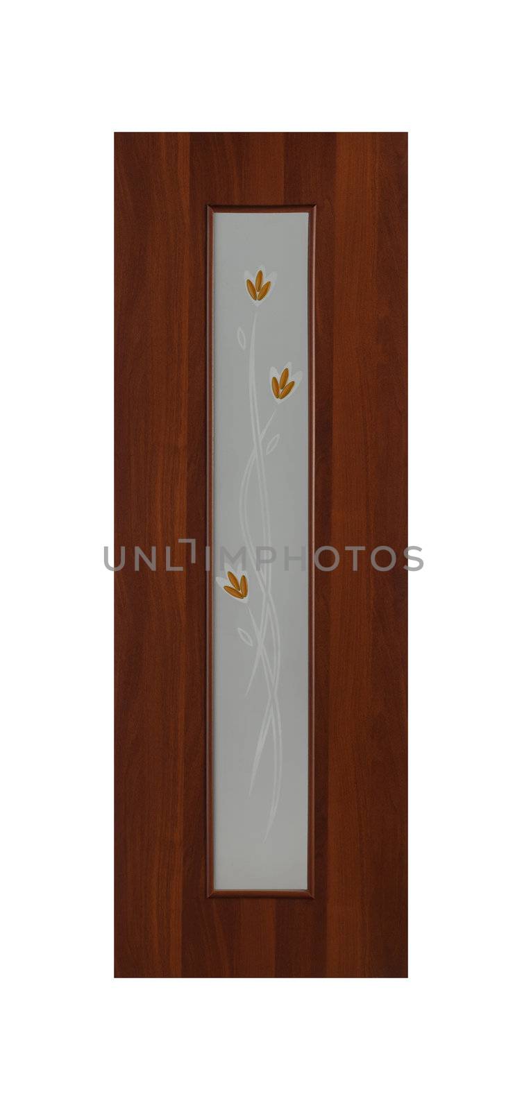 Common house interior door isolated on white background