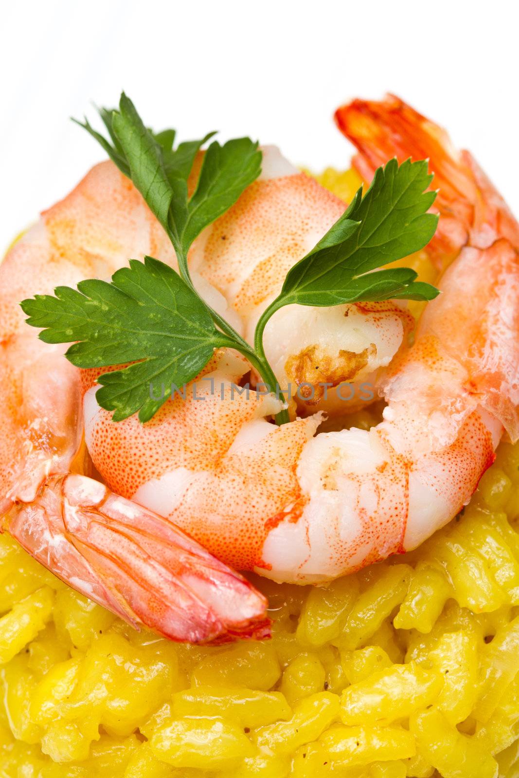 saffron risotto with fresh shrimp by lsantilli