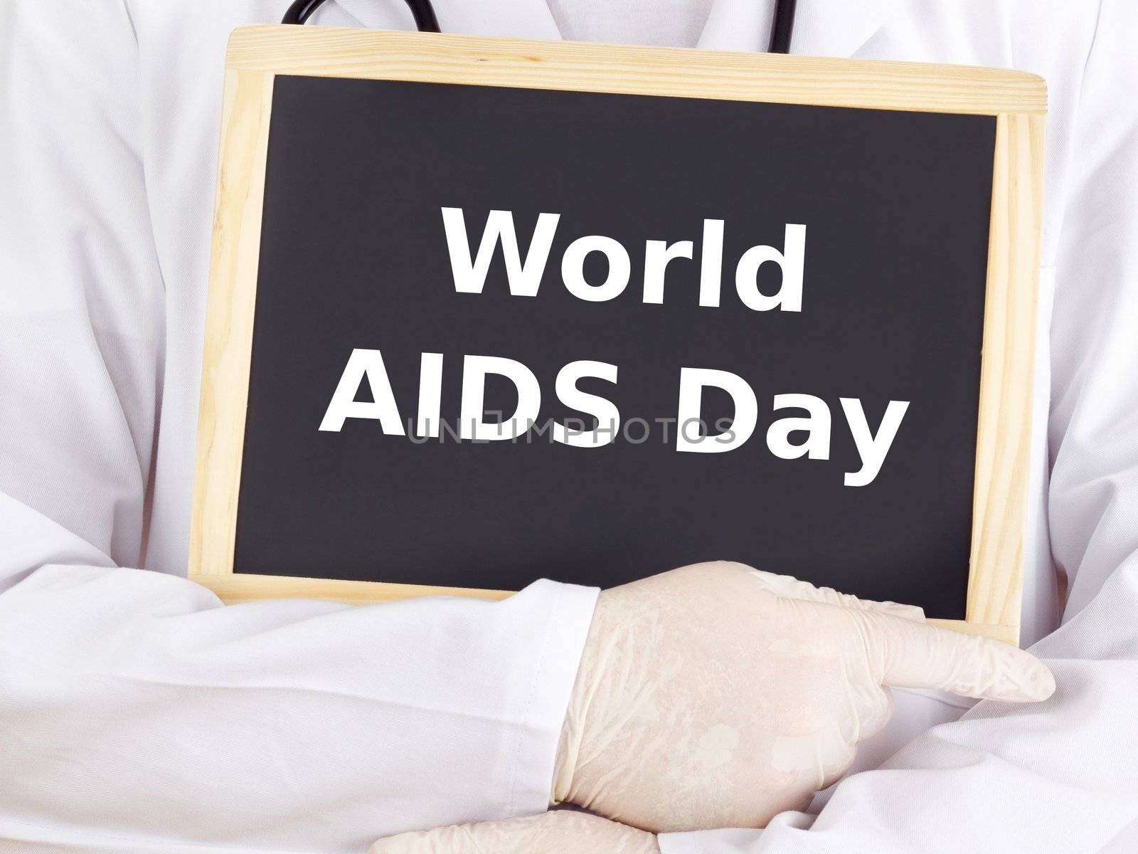 Blackboard : World AIDS Day : English language