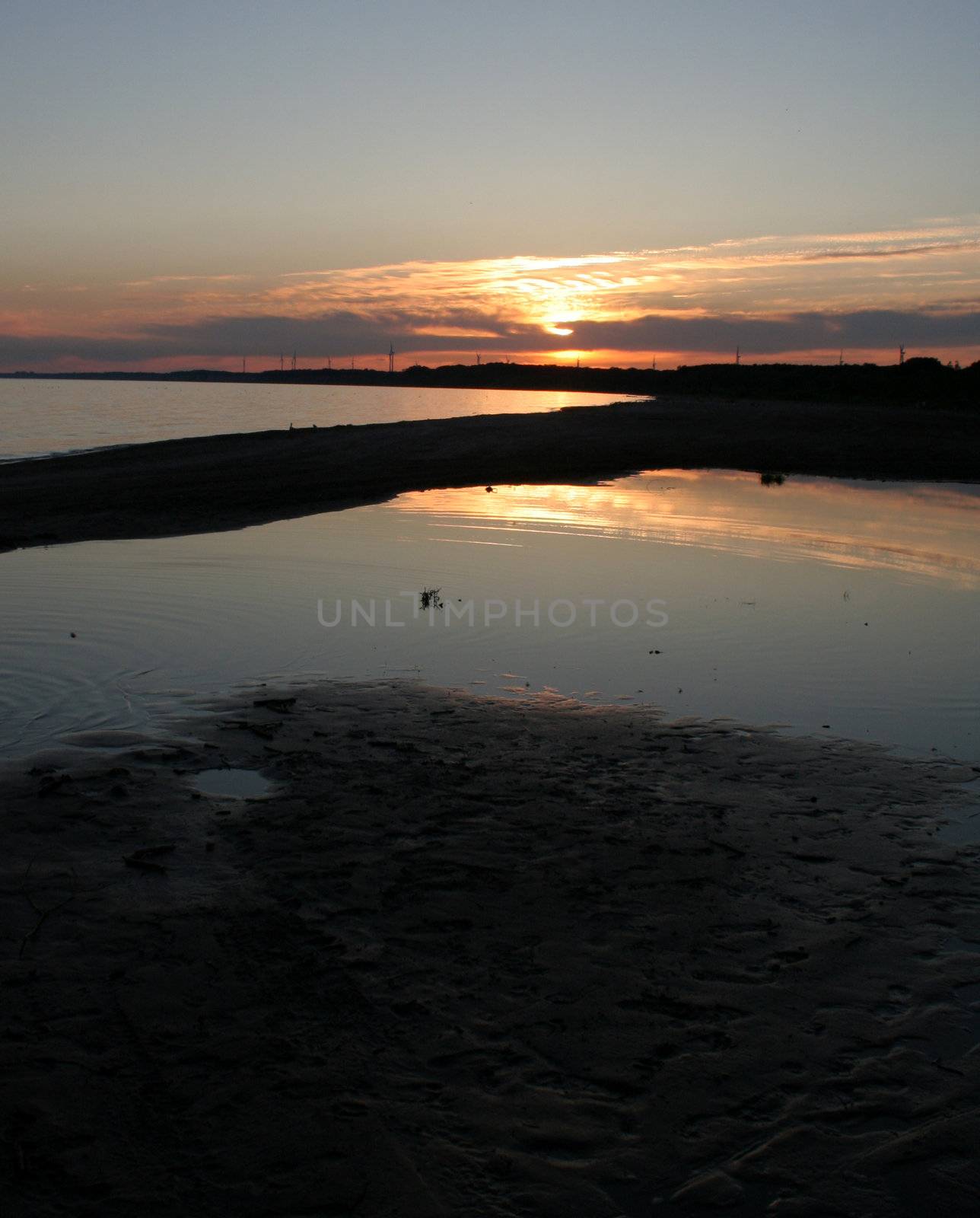 A sunset at Port Burwell provincial park.
