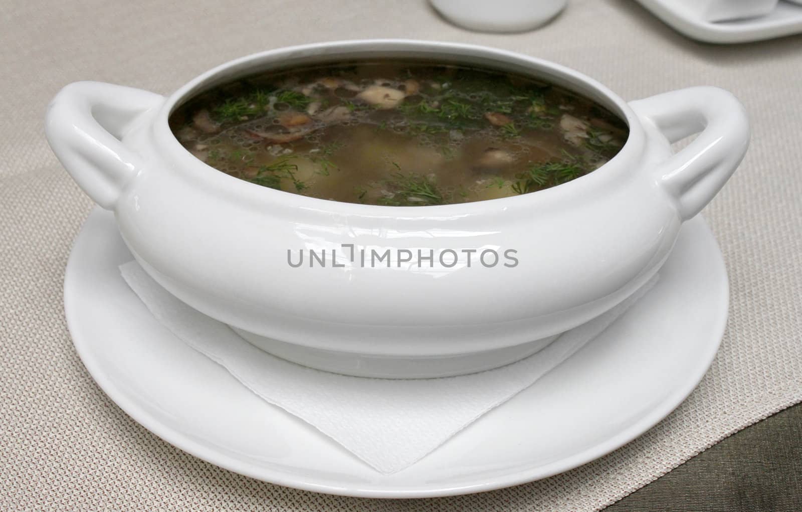 plate of soup by romantiche