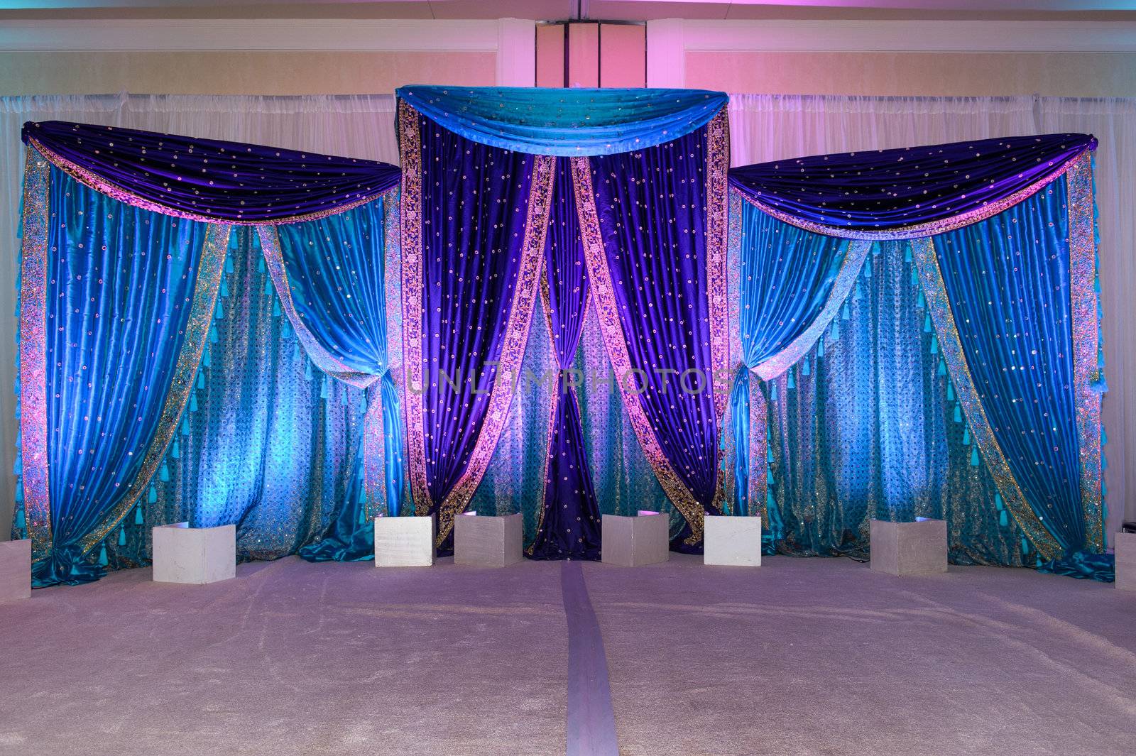 Image of an Indian wedding mandap