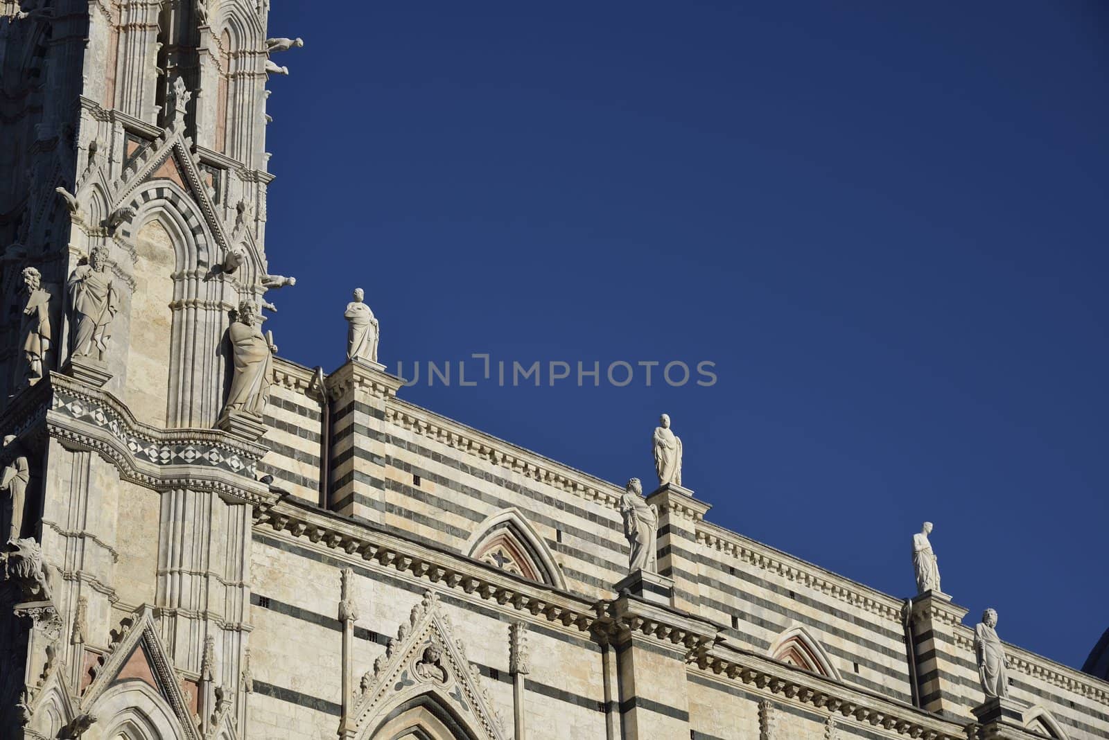 Details of one of the most beautiful cathedral in italy
