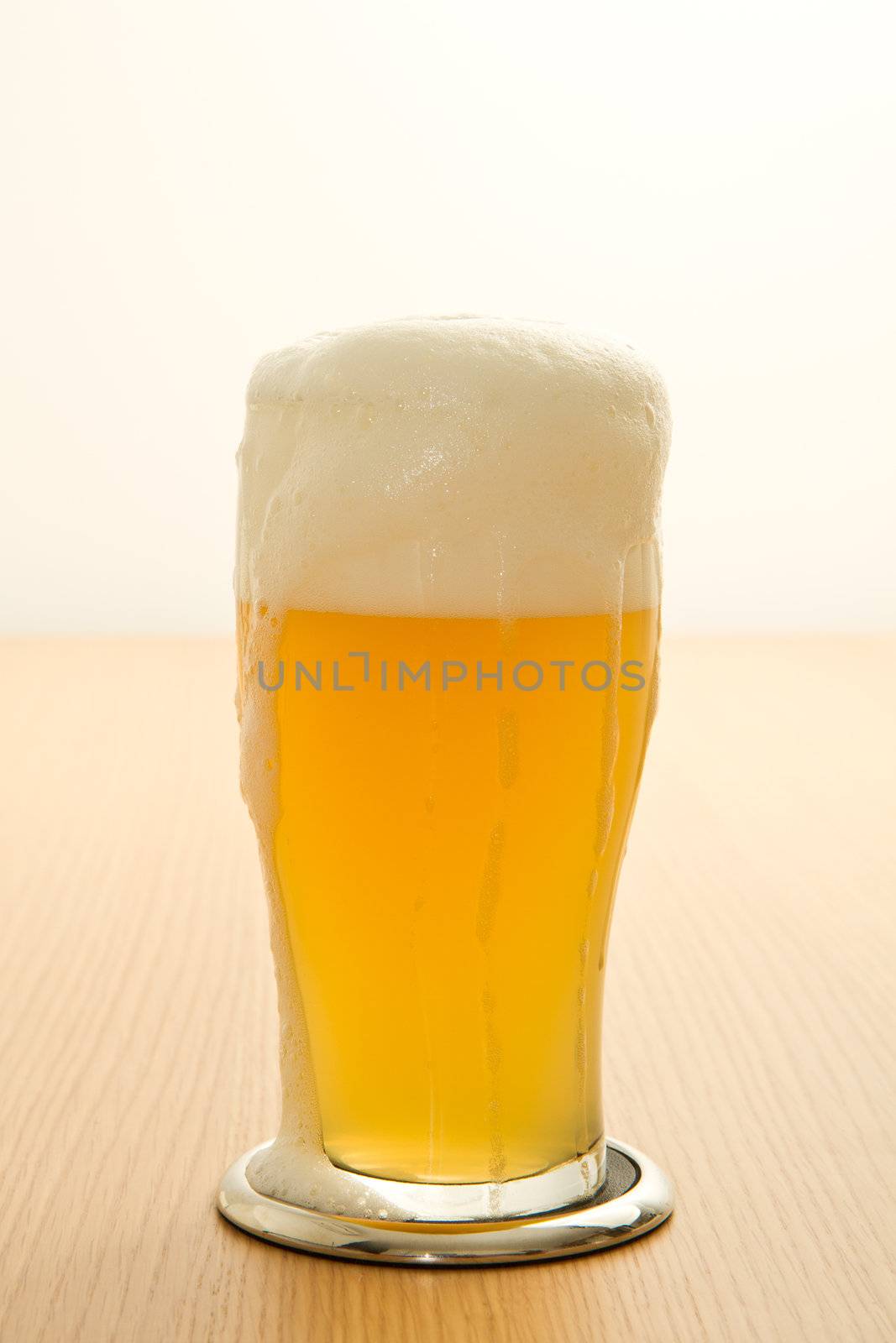 wheat beer in a glass